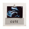 Letterboard Sonogram Picture Frame - Rustic Gray - Kid's Stuff Superstore