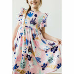 Mila & Rose Short Sleeve Ruffled Twirl Dress - Bloom Baby Bloom