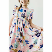 Mila & Rose Short Sleeve Ruffled Twirl Dress - Bloom Baby Bloom - Kid's Stuff Superstore
