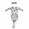 Baby Knotted Gown & Bow- Floral - Kid's Stuff Superstore