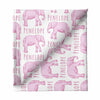 Sugar + Maple Large Stretchy Blanket - Elephant Pink - Kid's Stuff Superstore
