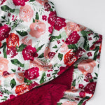 Luxury Blanket Mini - Raspberry Floral
