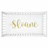 Sugar + Maple Personalized Crib Sheet - Centered Name - Kid's Stuff Superstore