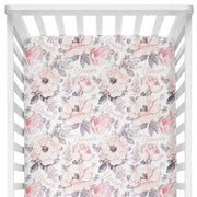Sugar + Maple Crib Sheet - Wallpaper Floral - Kid's Stuff Superstore